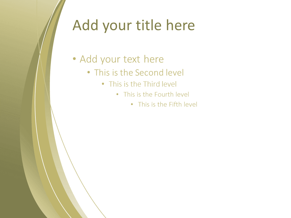 Gold Abstract PowerPoint Template
