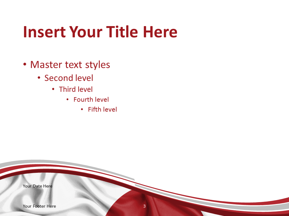 Japan Flag PowerPoint Template PresentationGO