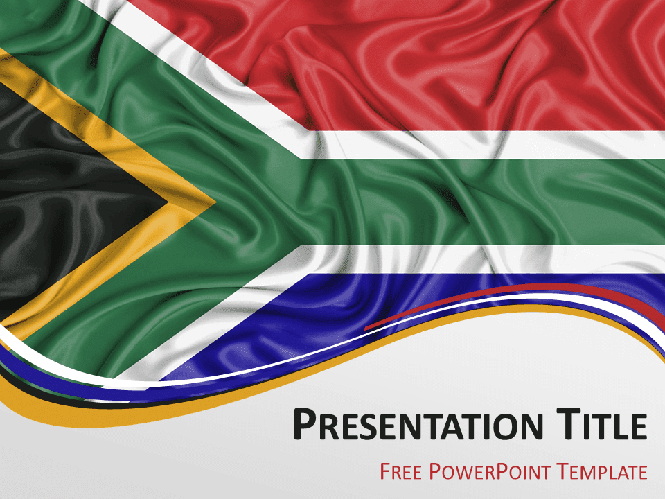 South African Flag Template