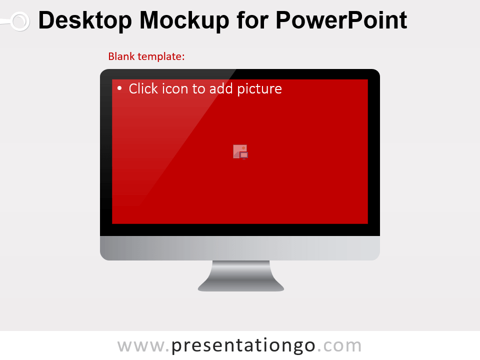 desktop mockup template for powerpoint presentationgo desktop mockup