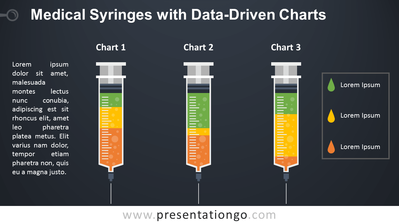 Medical Syringes Chart for PowerPoint