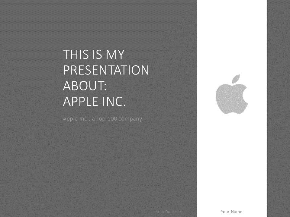 Free PowerPoint Templates About Apple Inc PresentationGo