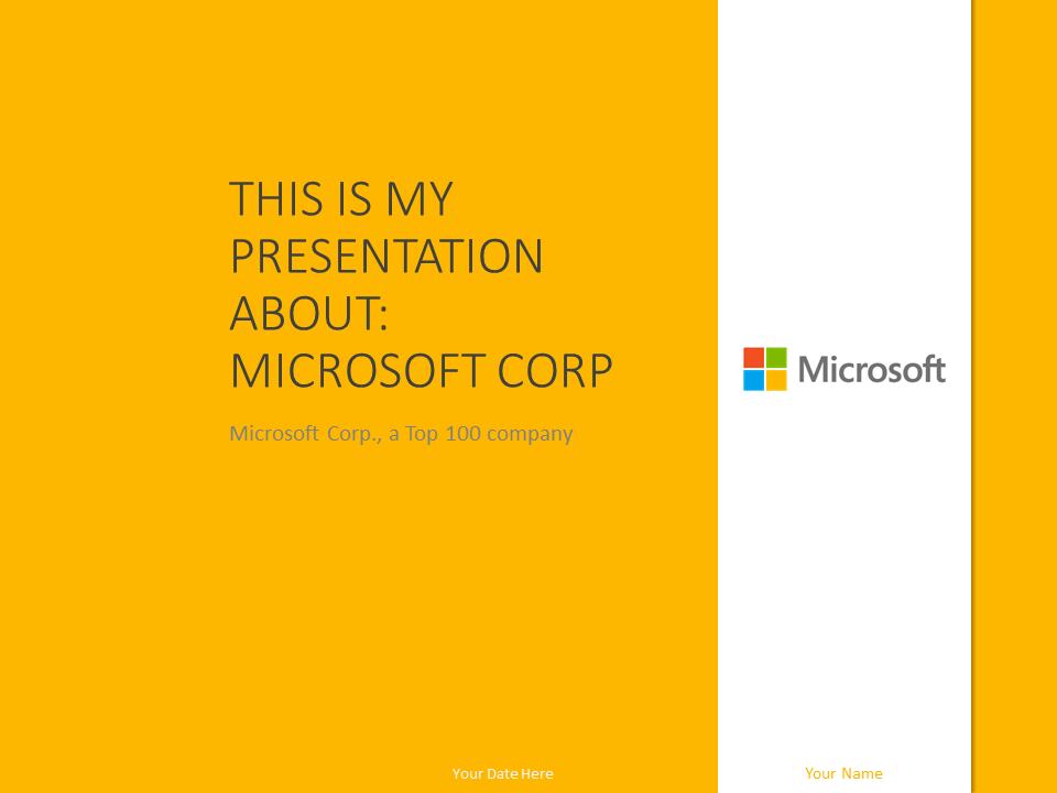 Download 710 Background Power Point Yellow Gratis