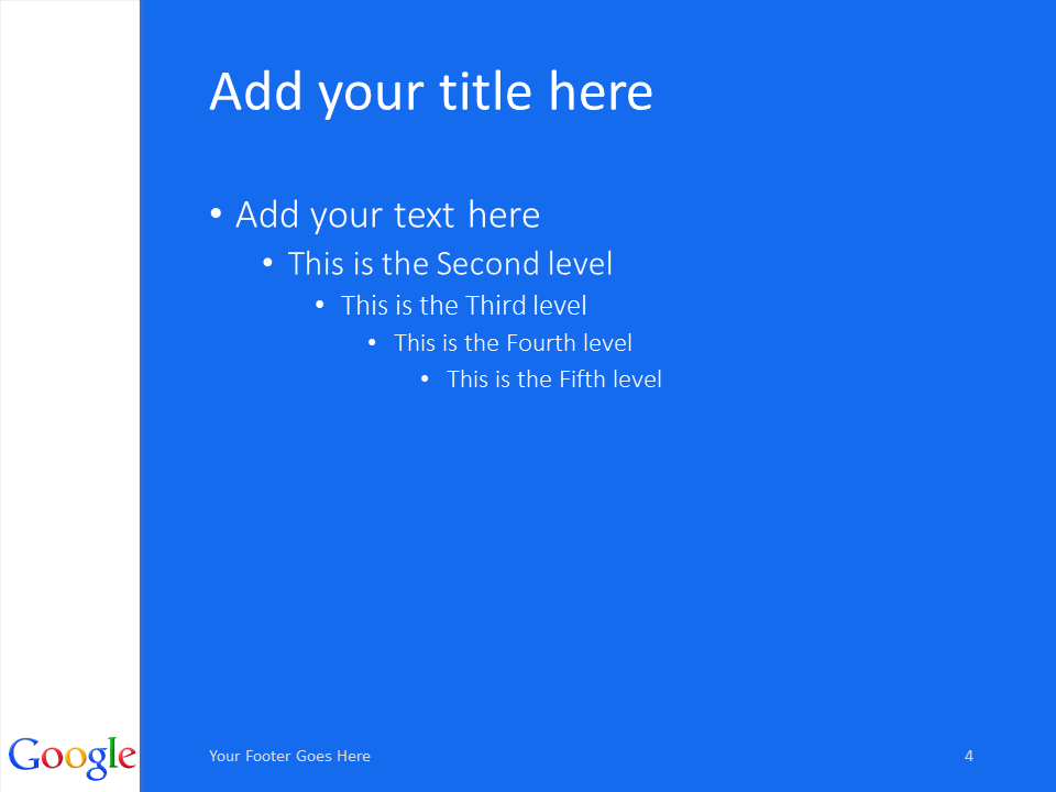 google inc powerpoint template blue presentationgo com