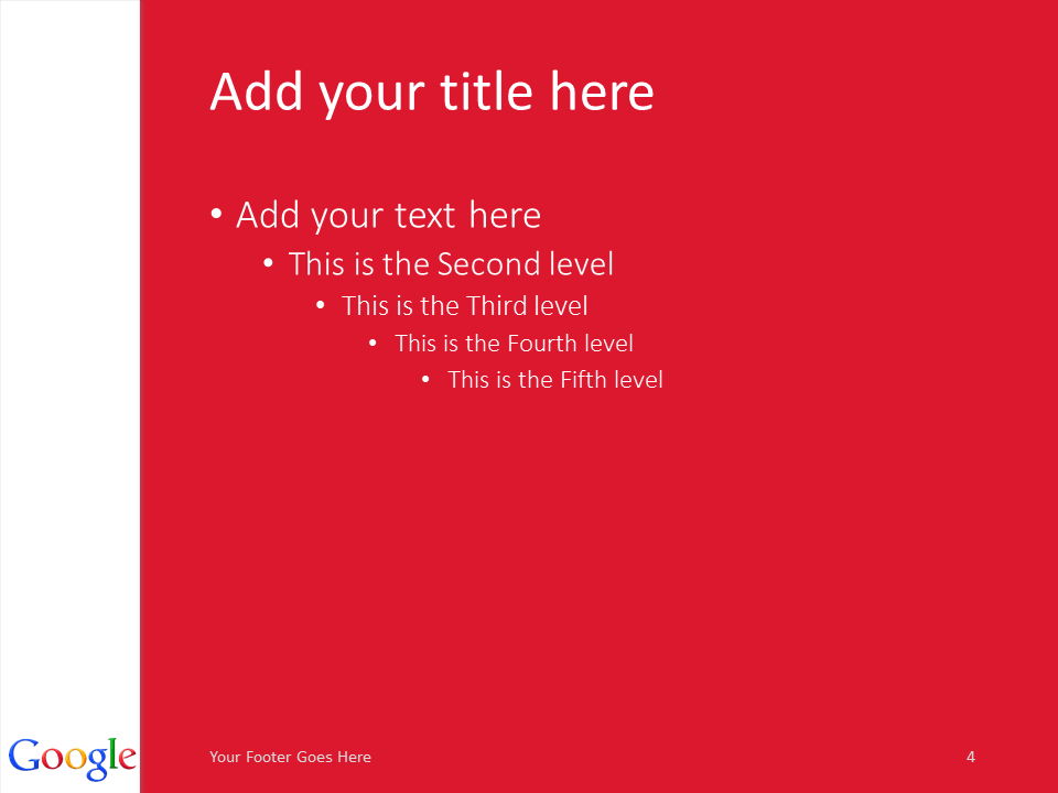 google inc powerpoint template red presentationgo com