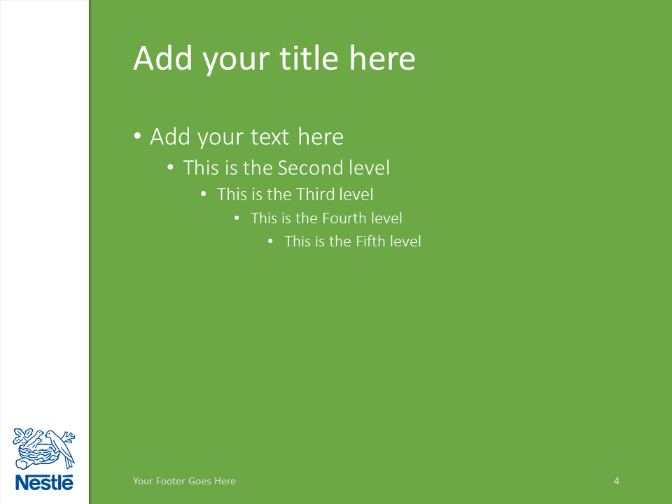 nestlé powerpoint template green - presentationgo nestlé powerpoint template green - presentationgo, Presentation templates