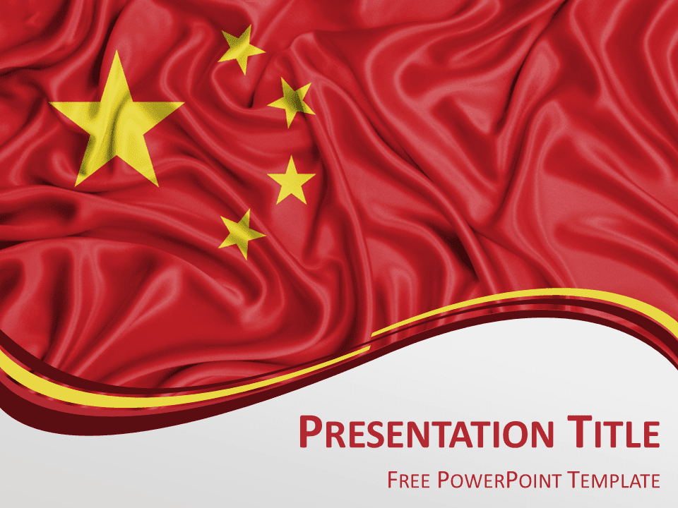 China Flag PowerPoint Template PresentationGO