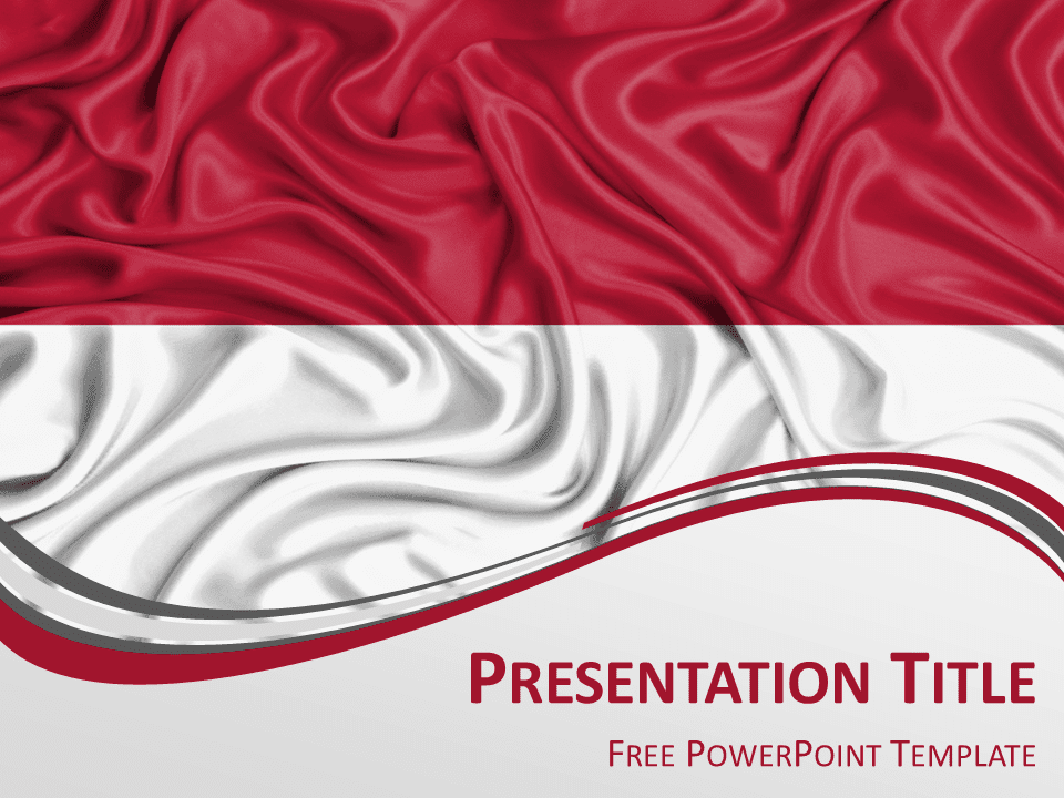Indonesia Flag Powerpoint Template Presentationgo Com