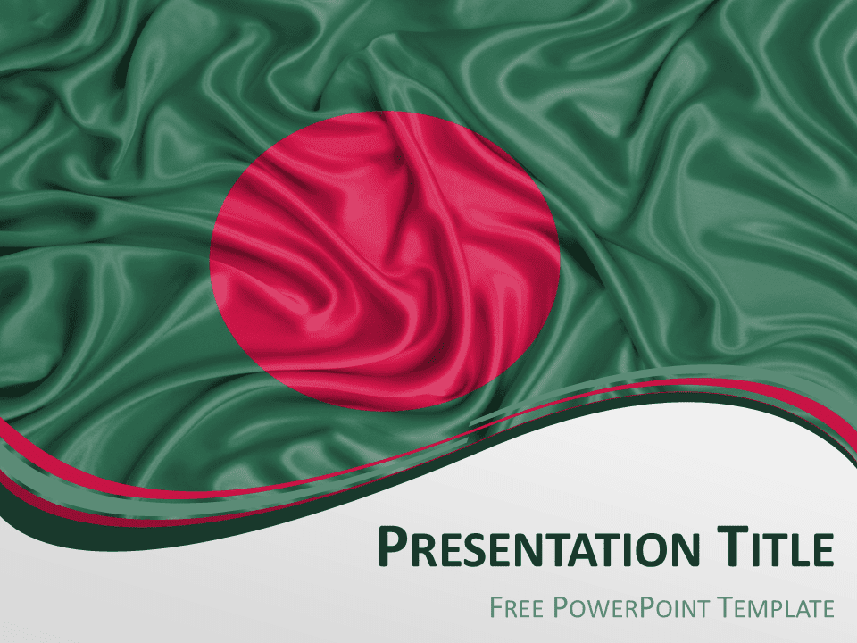 Bandera de Bangladesh Plantilla PowerPoint Gratis