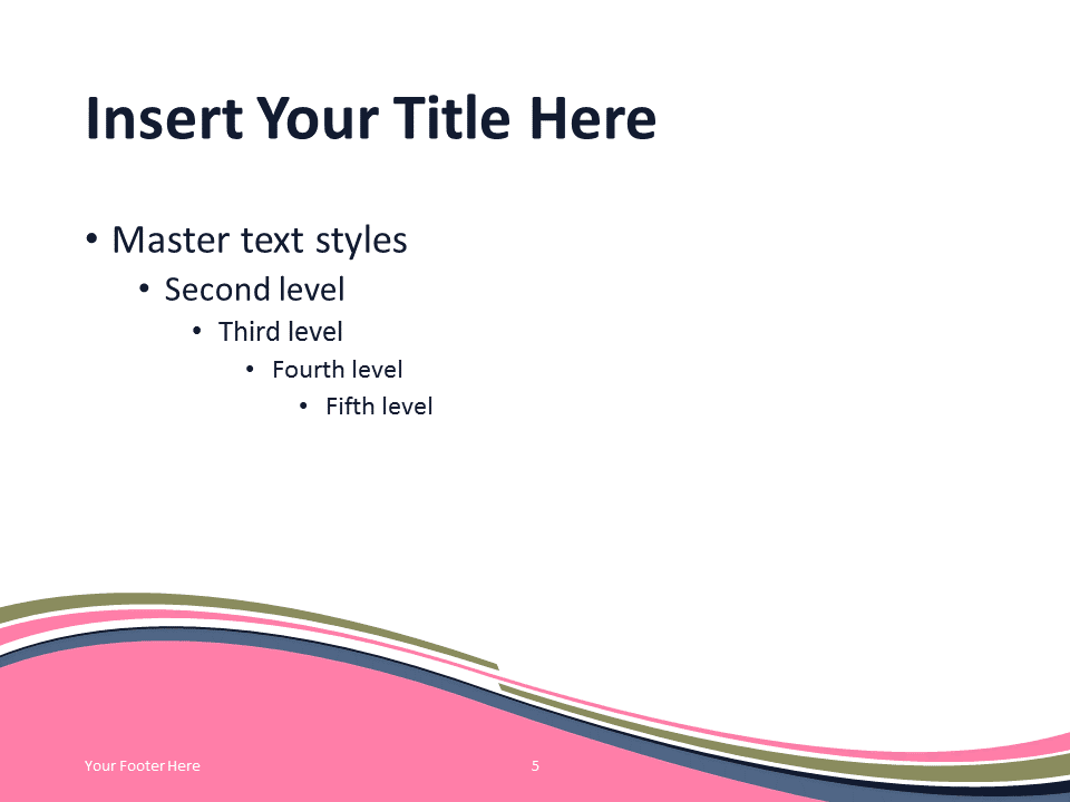 Pink Wave Powerpoint Template Presentationgo Com