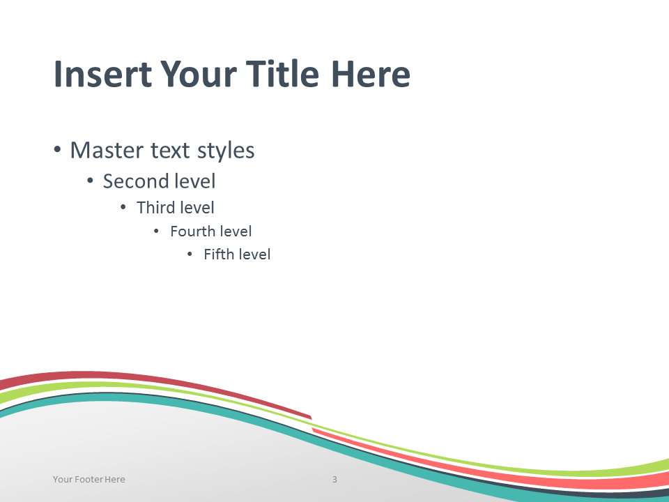 verdigris wave powerpoint template presentationgo com
