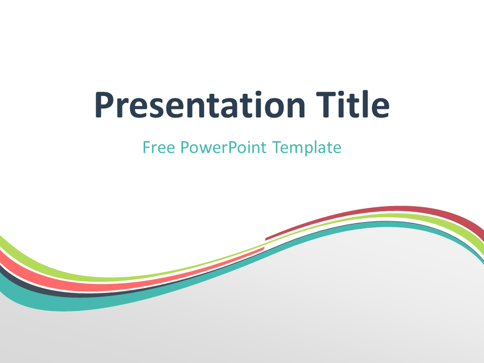 Plantilla PowerPoint Onda Verdigris Gratis