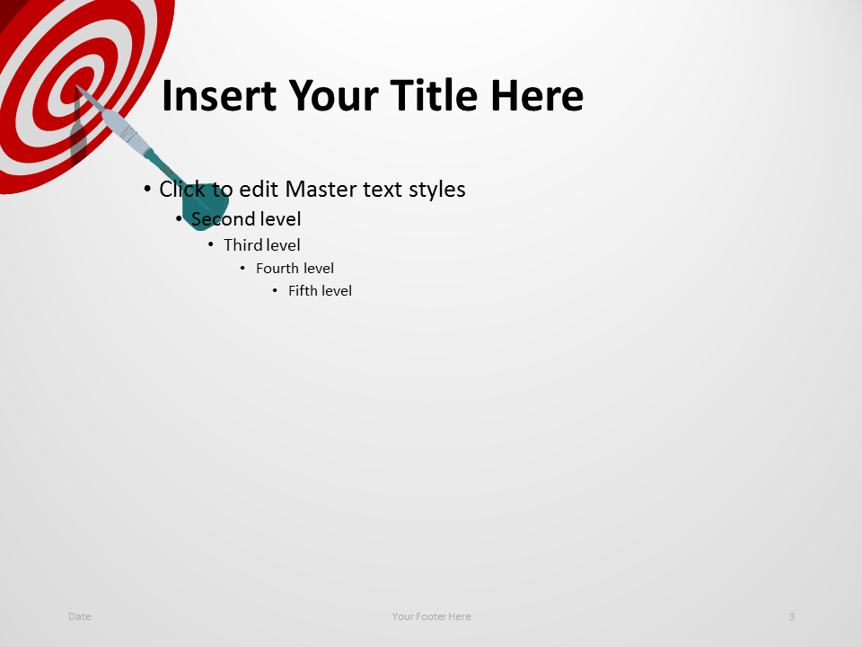 target powerpoint template presentationgo com