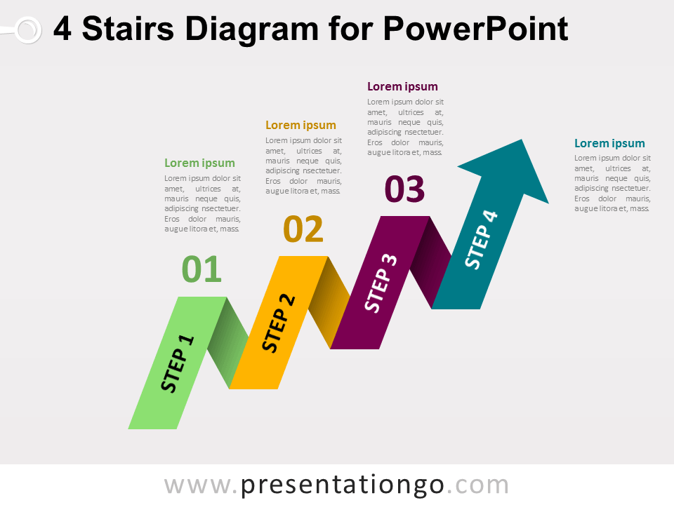 Arrow Ring Chart Powerpoint