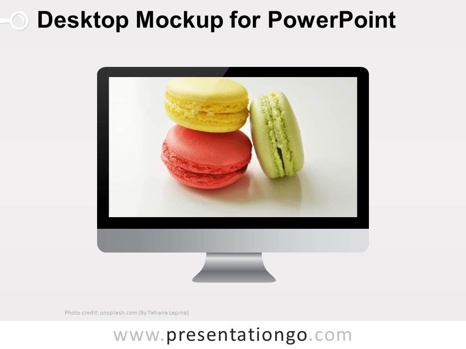 Plantilla Gratis de Maqueta de Escritorio Para PowerPoint