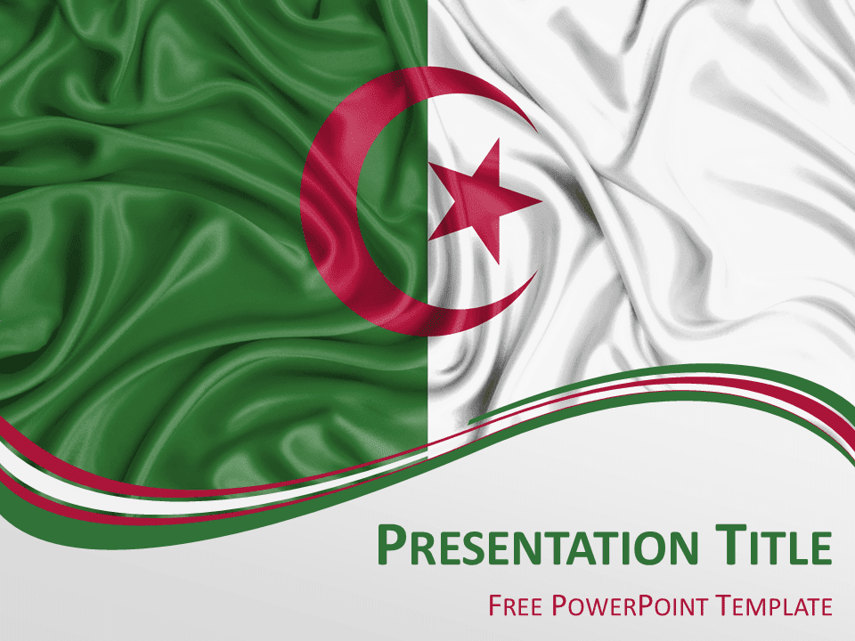Bandera de Argelia Para PowerPoint Gratis