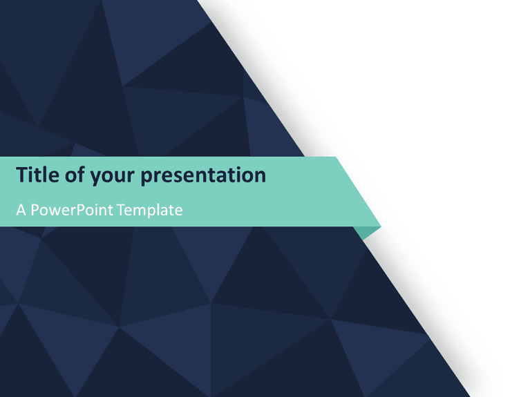 Plantilla PowerPoint Gratis Abstracta de Triángulo en Patrón