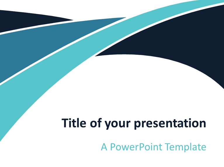 Plantilla PowerPoint Ola Azul Gratis