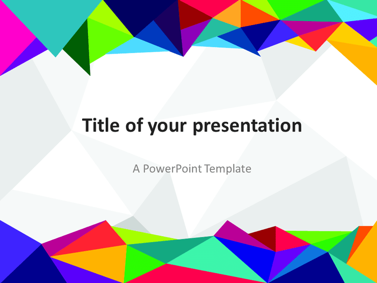 Plantilla PowerPoint Gratis Abstracta de Los 80s