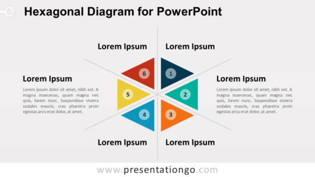 Diagrama Hexagonal Gratis Para PowerPoint