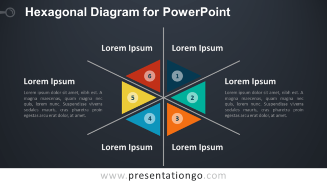 Diagrama Hexagonal Gratis Para PowerPoint