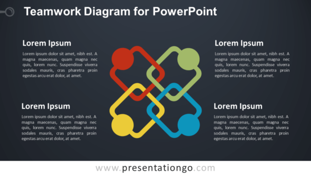 Diagrama Gratis de Trabajo en Equipo Para PowerPoint