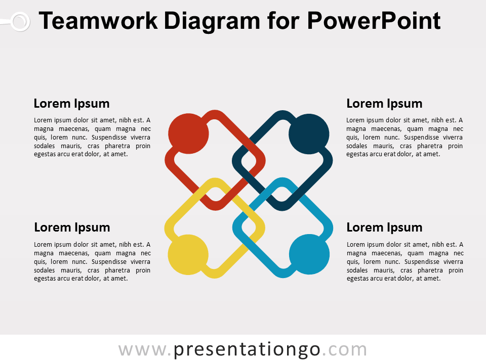 Diagrama Gratis de Trabajo en Equipo Para PowerPoint