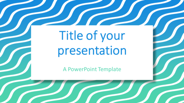 Plantilla Gratis de Patrón Ondulado Degradado Para PowerPoint