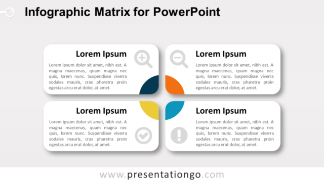 Matriz Infográfica Gratis Para PowerPoint