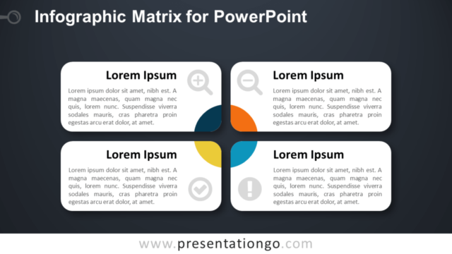 Matriz Infográfica Gratis Para PowerPoint