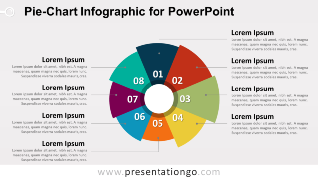 Infografía Gratis de Gráfico Circular Para PowerPoint