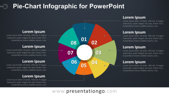 Infografía Gratis de Gráfico Circular Para PowerPoint