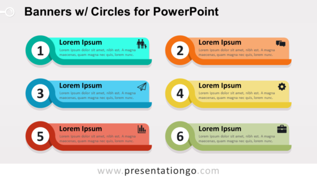 Banners Con Círculos Para Powerpoint Gratis