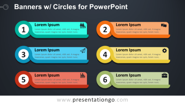 Banners Con Círculos Para Powerpoint Gratis