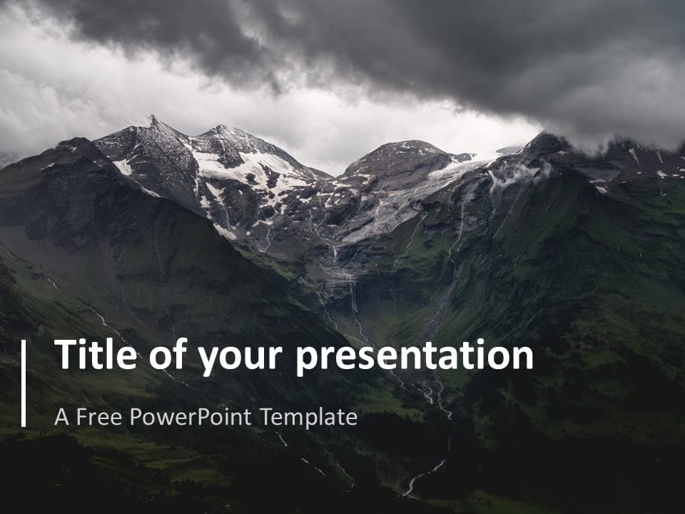 Plantilla Simple Con Imagen Completa Para PowerPoint Gratis