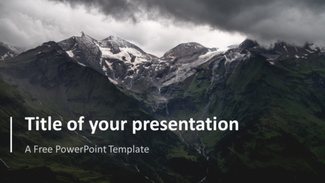 Plantilla Simple Con Imagen Completa Para PowerPoint Gratis