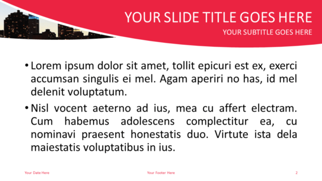 Plantilla de Ciudad Gratis Para PowerPoint