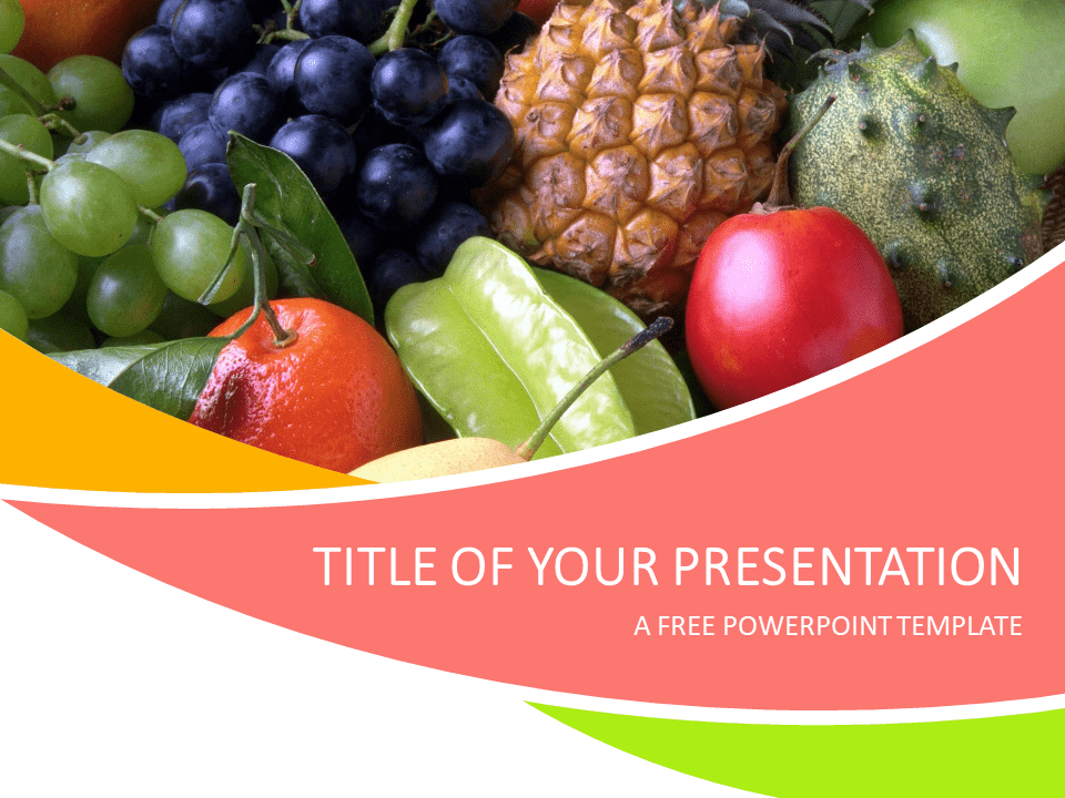 Plantilla de Frutas Gratis Para PowerPoint