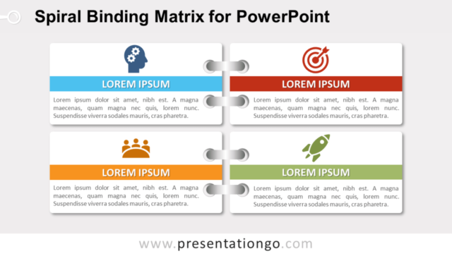 Matriz de Encuadernación en Espiral Para PowerPoint Gratis