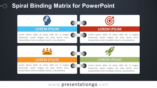 Matriz de Encuadernación en Espiral Para PowerPoint Gratis