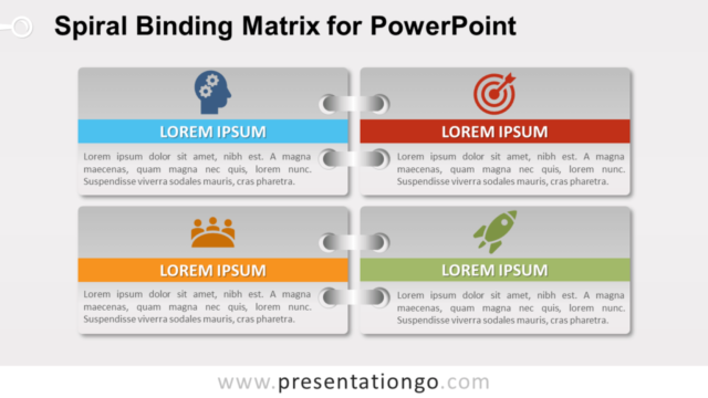 Matriz de Encuadernación en Espiral Para PowerPoint Gratis