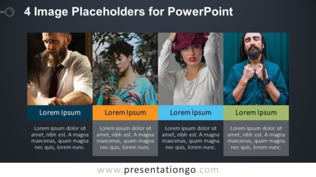 4 Espacios Para Imágenes Para PowerPoint Gratis