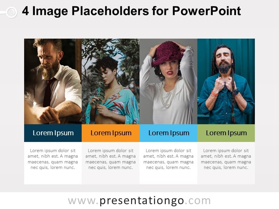 4 Espacios Para Imágenes Para PowerPoint Gratis