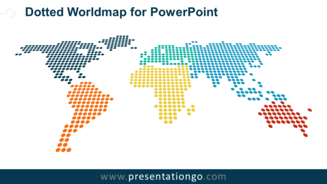 Mapa Mundial Punteado Gratis Para PowerPoint