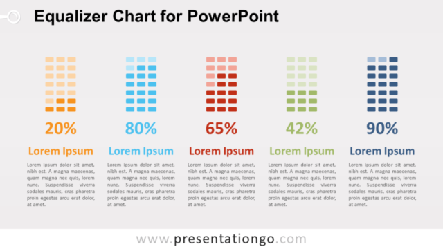 Gráfico Gratis de Ecualizador Para PowerPoint