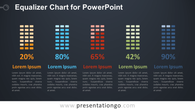 Gráfico Gratis de Ecualizador Para PowerPoint