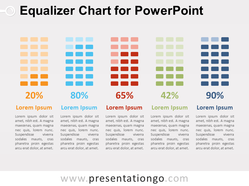 Gráfico Gratis de Ecualizador Para PowerPoint