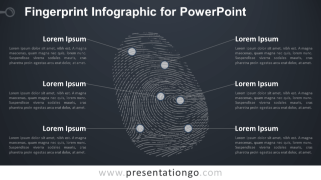 Infografía Gratis de Huella Dactilar Para PowerPoint