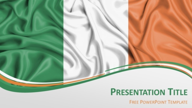 Bandera de Irlanda Gratis Para PowerPoint