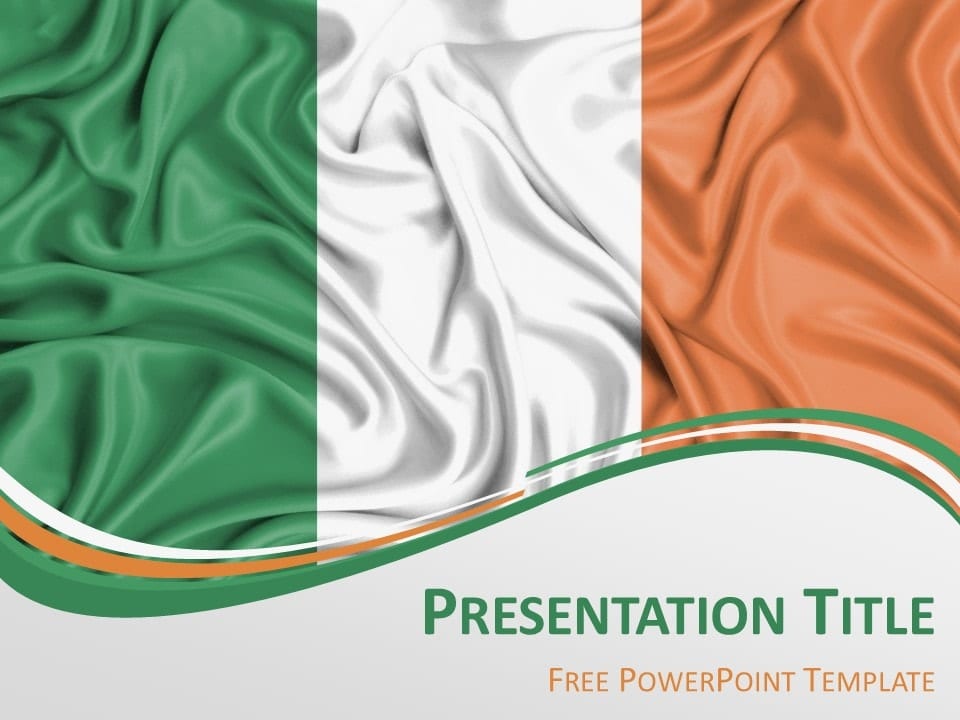 Bandera de Irlanda Gratis Para PowerPoint